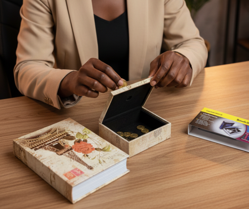 Book‑Style Secret Storage Box – Small